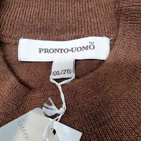 PRONTO UOMO Merino Extra Fine Wool Sweater Size XXL - Picture 3 of 7
